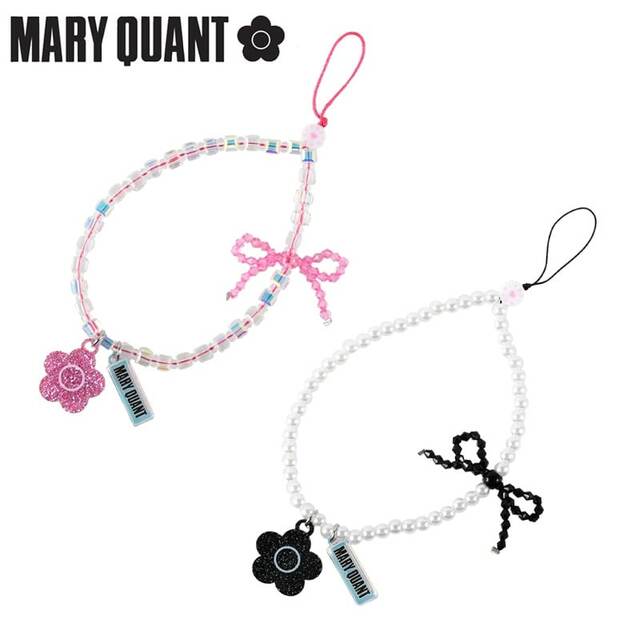 【PLAZA】「スキニーディップ マリークワント フォンストラップ」各￥2,420／スマホケース、ポーチ、カバンのワンポイントとしてもオシャレ