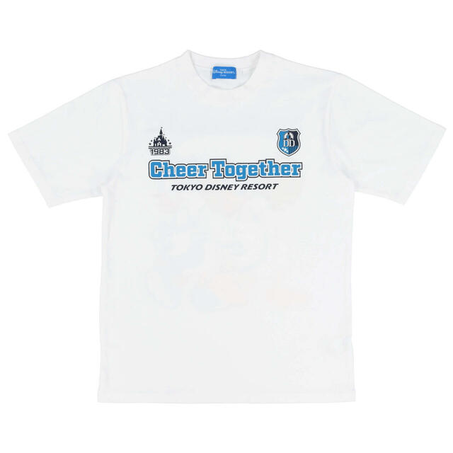 Tシャツ(S〜LL) 2,900円|東京ディズニーリゾート「ポンポンを持ったミッキーたちが元気に盛り上げてくれるグッズ」|販売店舗:東京ディズニーランド「グランドエンポーリアム」、東京ディズニーシー「エンポーリオ」|発売日:2025年4月24日(木)