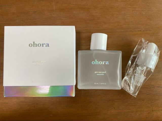 【ohora（オーホラ）ネイルシール】リムーバー内容