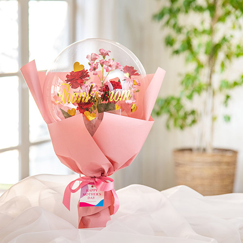 アクアバルーンフラワーブーケ「サンクスマム」