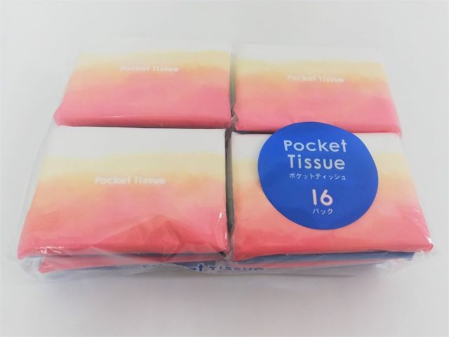 【キャンドゥ】ポケットティッシュ 16パック