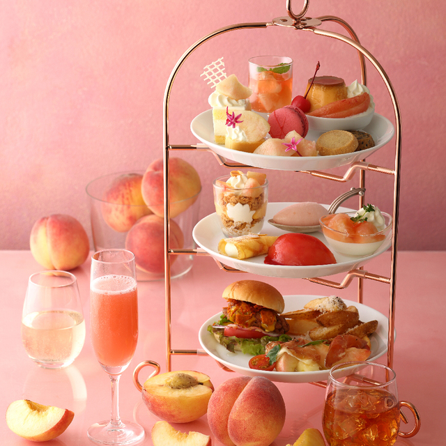 「KIHACHIのアフタヌーンティー ～ピーチスペシャル～」＜7月17日～ 9月2日＞【旬の桃に溺れそう！キハチのスペシャルな“桃の”アフタヌーンティーで贅沢なひととき】