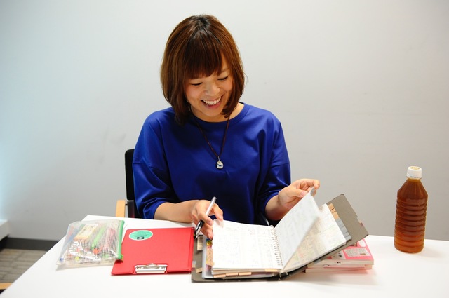 いつも使っているという家計簿とバインダー。