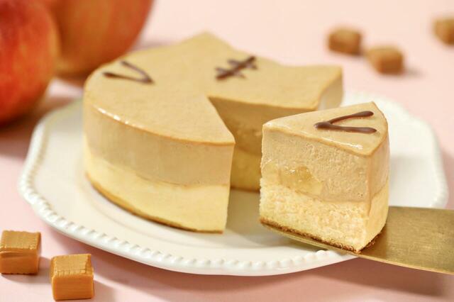 「とらねこチーズケーキ~キャラメルアップル~」<価格:2,160円(税込)>【ねこねこ新商品『にゃんともおいしいバターサンド~レーズン~』発売!『ねこねこランチトートバッグ』も見逃せない!】