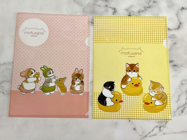 【Seria（セリア）】mofusand A4クリアファイル3／各税込110円