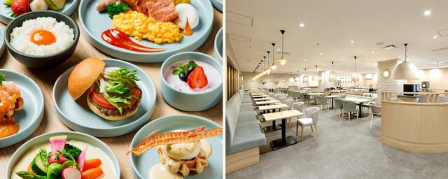 「料理/室内イメージ」【3種のメインプレートから選べるセミオーダーブッフェスタイル「LINK SQUARE LUNCH BUFFET」】