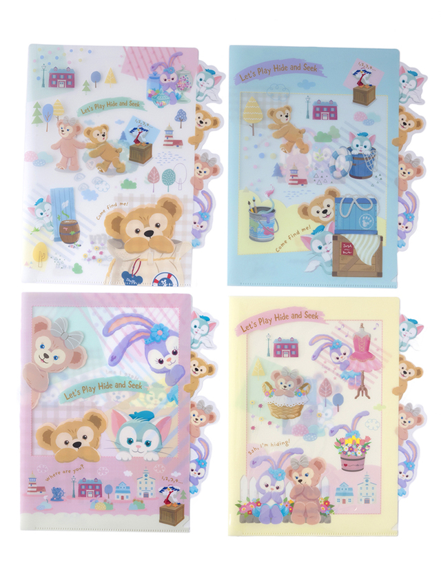 「ダッフィーたちのかくれんぼ」クリアホルダー