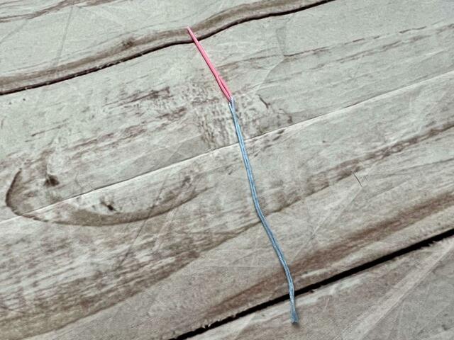 これだけの長さの紐が残ったため、少しくらいなら失敗しても大丈夫そうです！