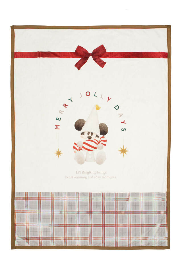 毛布 7,700円|東京ディズニーリゾート「ディズニー・クリスマス」クリスマスの妖精“リルリンリン”のグッズ|販売店舗:東京ディズニーランド「ディズニー&カンパニー」、東京ディズニーシー「ガッレリーア・ディズニー」|発売日:2024年11月8日(金)