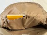 【ROPE’ PICNIC リサイクルポリエステルツイルリュック】2つある小さめポケットはA6サイズが入ります