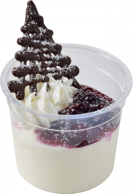 2015ダッフィーのクリスマス「Very Merry Snowtime」チーズムース スーベニアカップ付き 880円 販売店舗:ケープコッド・クックオフ