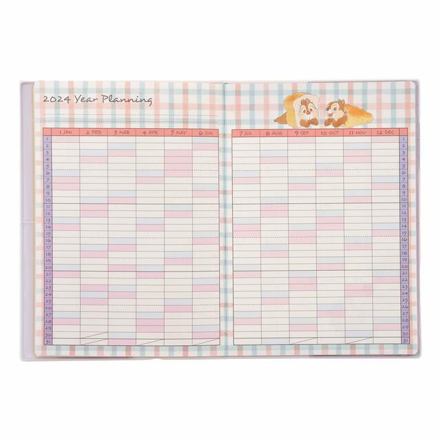チップ＆デール 手帳・スケジュール帳 Calendar＆Organizer 2024 1,430円