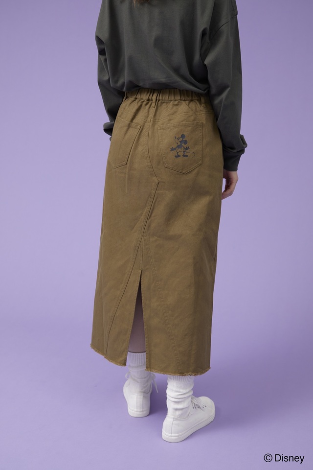 綿ツイルロングスカート ¥4,990