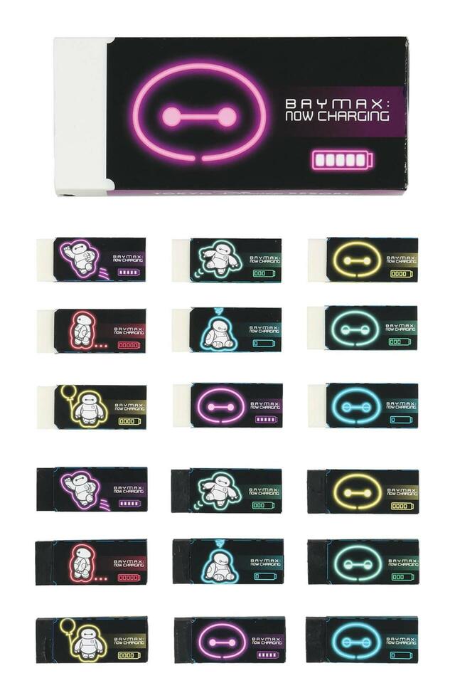 消しゴム〈MONO〉セット 2,200円｜東京ディズニーリゾート「サマー・クールオフat Tokyo Disney Resort」ベイマックスグッズ｜販売店舗：東京ディズニーランド「グランドエンポーリアム」、東京ディズニーシー「エンポーリオ」｜発売日：2025年7月1日（火）