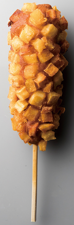 ポテトチーズハットグ  450円｜とんちゃんのレインボーモッツァレラチーズハットグ