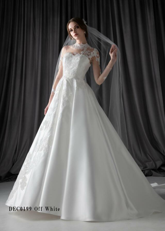 「Clef a décor-クレアデコール」新作ウェディングドレス　DEC0199_Offwhite