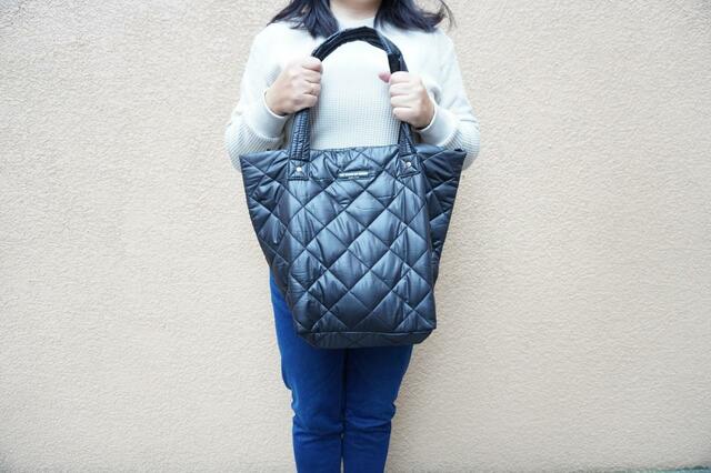 縦に長いトートバッグ