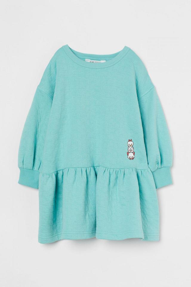 アップリケジャージーワンピース¥2,499