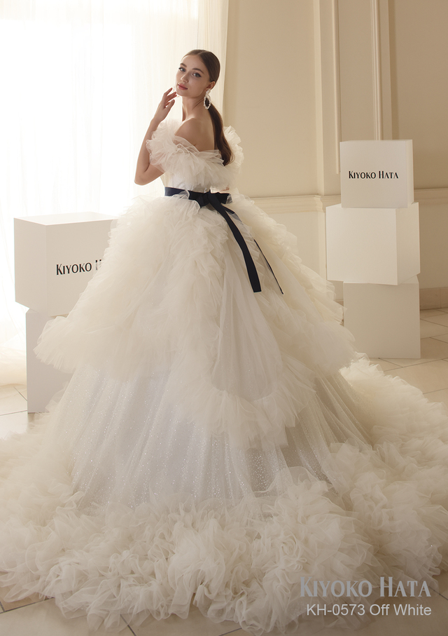 【KIYOKO HATA キヨコハタ】新作ウェディングドレス：KH-0573_OffWhite