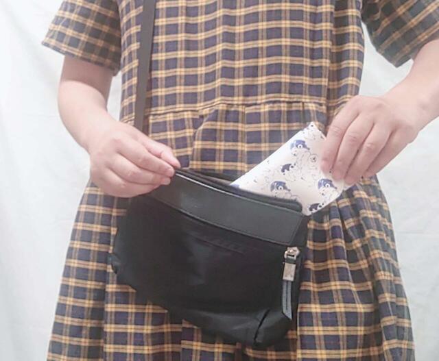 小さいバッグにもスッポリ