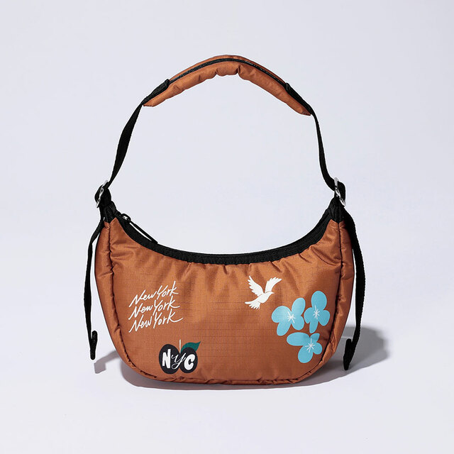 【レスポートサック×SHOGO SEKINE／Garden of NYC】Mini Crescent（高さ11×幅15×奥行9cm・13,200円）