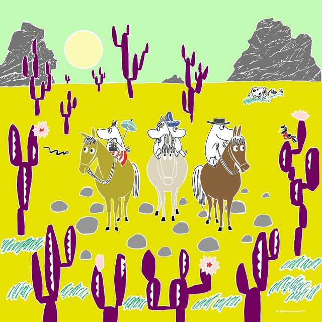 【MOOMIN GINZA SELECTION】〈MOOMIN TRIBUTE WORKS〉ハンカチ 1,650円