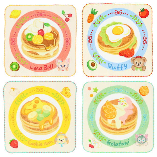 ミニタオルセット 3,200円｜東京ディズニーシー「ダッフィー＆フレンズ・ワンダフルキッチン」スペシャルグッズ｜発売日：2025年1月15日（水）