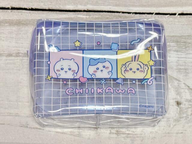 【ちいかわ DAISO限定デザイン】「マチ付きビニールポーチ ちいかわ」税込110円