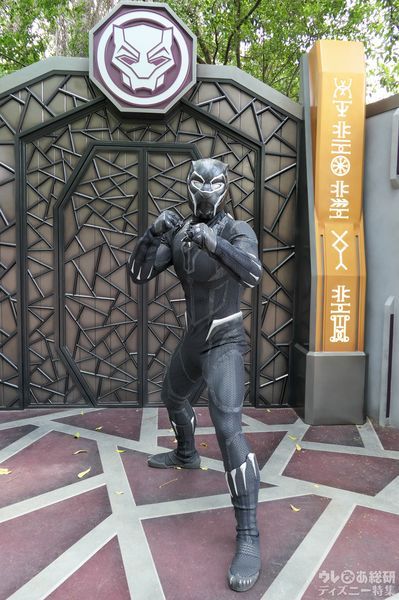 香港ディズニーランドのブラックパンサー