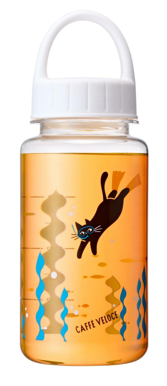 【黒ねこサマーバッグ2024】クリアボトル 容量400ml