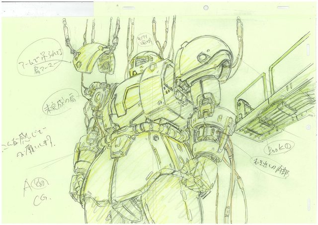 アニメーション「機動戦士ガンダム THE ORIGIN」原画 © 創通・サンライズ