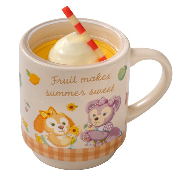 「ダッフィー&フレンズのテイスティ・サマー・サプライズ」キウイゼリー＆オレンジムース、スーベニアカップ付き