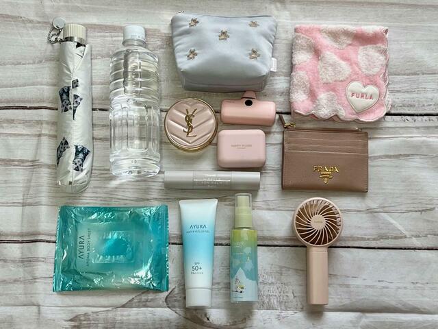 これだけのものを入れることができました！【JILL by JILLSTUART（ジル バイ ジルスチュアート）リボンショルダーバッグ】