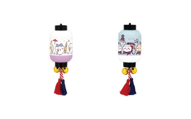 【ちいかわもぐもぐ本舗】「ミニ提灯マグネット　お菓子」「ミニ提灯マグネット　人力車」各770円