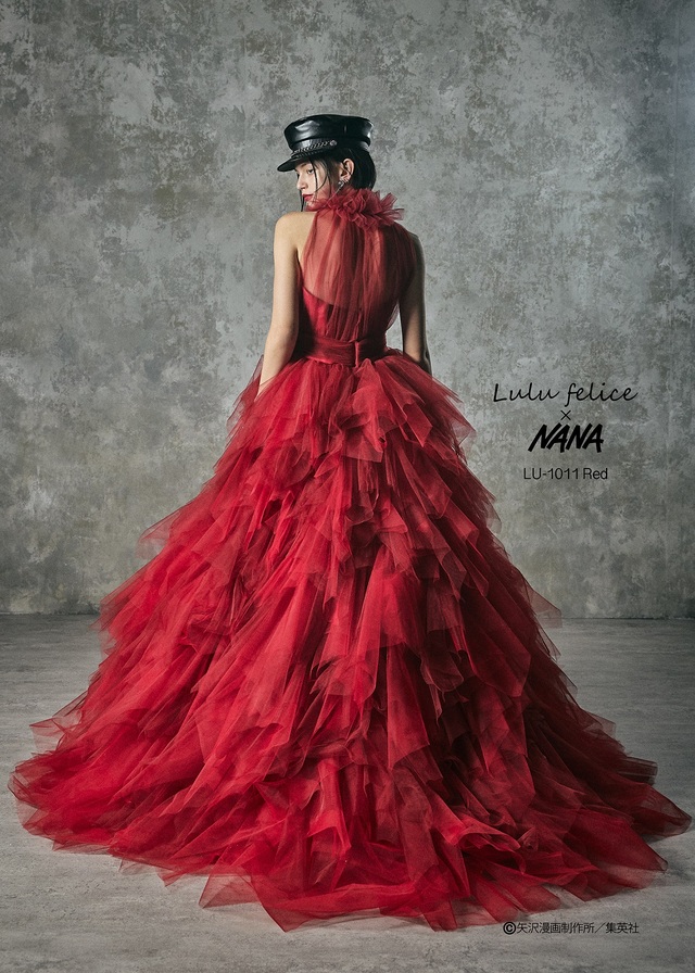 「Lulu felice×NANA」新作ウェディングドレス LU-1011_Red