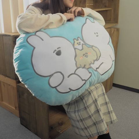 【ナポリ】うさちゃんたち特大クッション