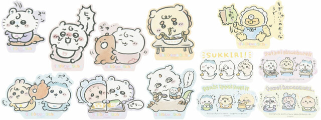 「ちいかわベビー」スマホに貼れるサイズのステッカー 各330円