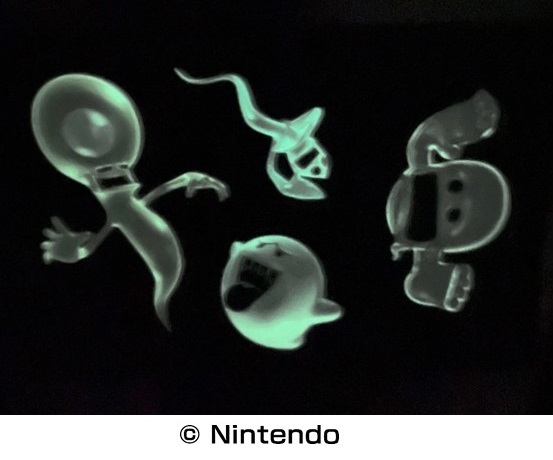 「台紙に貼れる、暗いところで光る蓄光シール」【【サーティワン】マリオの無敵アイテム「スーパースター」がアイスになった!「ルイージのデコケーキ」にはチョコのテレサ付き!】