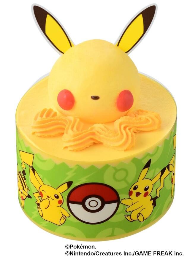 「＜ピカチュウ＞チョコバナナケーキ」＜690円（税込745円）＞【銀座コージーコーナーから、ポケモンたちをイメージしたケーキが登場】