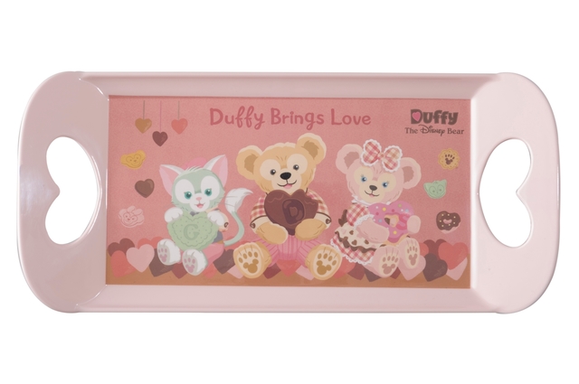 トレイ ¥1,600 ※縦約17cm × 横約36cm|東京ディズニーシー「スウィート・ダッフィー」スペシャルグッズ(2017年)