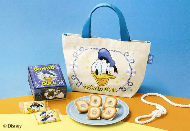 ドナルドダック、チップ＆デール/ショコラサンド「見ぃつけたっ」10枚入 ランチトートバッグセット 2,500円｜Disney SWEETS COLLECTION by 東京ばな奈
