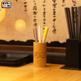 B賞　串入れ風ペン立て（全1種​／約9cm）​【タイトーくじ　鳥貴族】