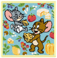 フェイラー トムとジェリー ハンカチ「TOM AND JERRY WE LOVE CHEESE」