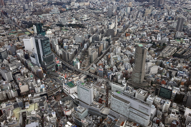 渋谷駅周辺の未来図　東京急行電鉄(株)
