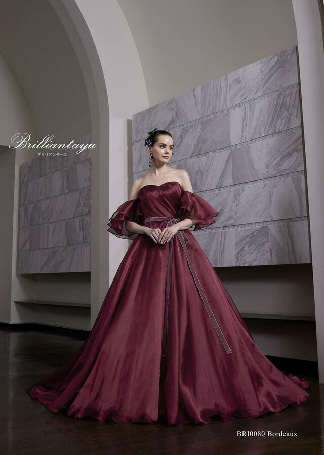 「Brilliantayu （ブリリアンターユ）」新作ウェディングドレス　BRI-0080_Bordeaux
