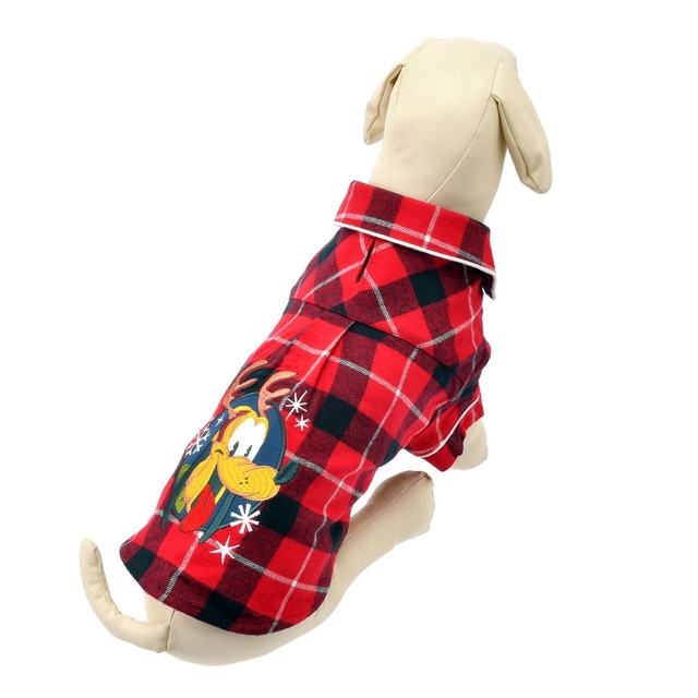 プルート ペット用コスチューム(S) 小型犬用 シャツ風 チェック柄 クリスマス 4,180円
