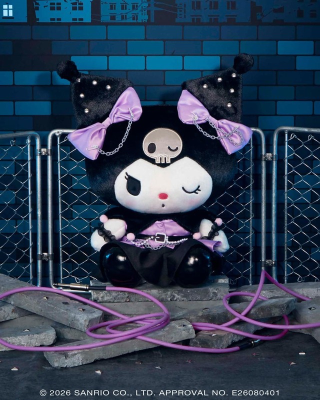 【Happyくじ「Sanrio characters PUNKS PartyHalloween2026〜」】LAST賞:BIG! クロミ ぬいぐるみ/最後のくじを引いた人が⼿にできるLAST賞