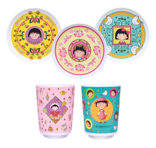 【Happyくじ『ちびまる子ちゃん』原作40周年】C賞：食器コレクション（全5種）