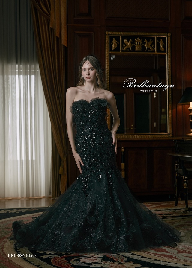 クラウディア|「Brilliantayu (ブリリアンターユ)」新作ウェディングドレス|BRI-0086_Black