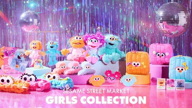 「SESAME STREET MARKET GIRLS COLLECTION」＜期間：2024年8月1日〜＞【セサミストリートマーケットに「アビー・ロジータ・ゾーイ」のビビットカラーアイテムが勢揃い！】